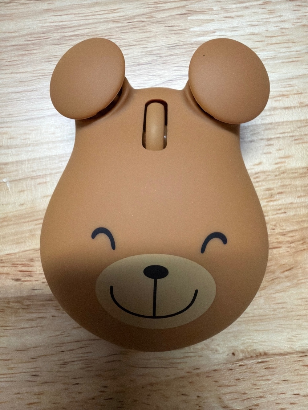 Cute Bear Shaped Wireless Optical Mouse Brown nib